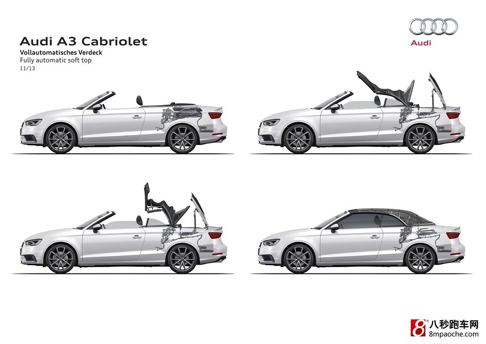 全新奥迪a3 cabriolet敞篷轿跑车